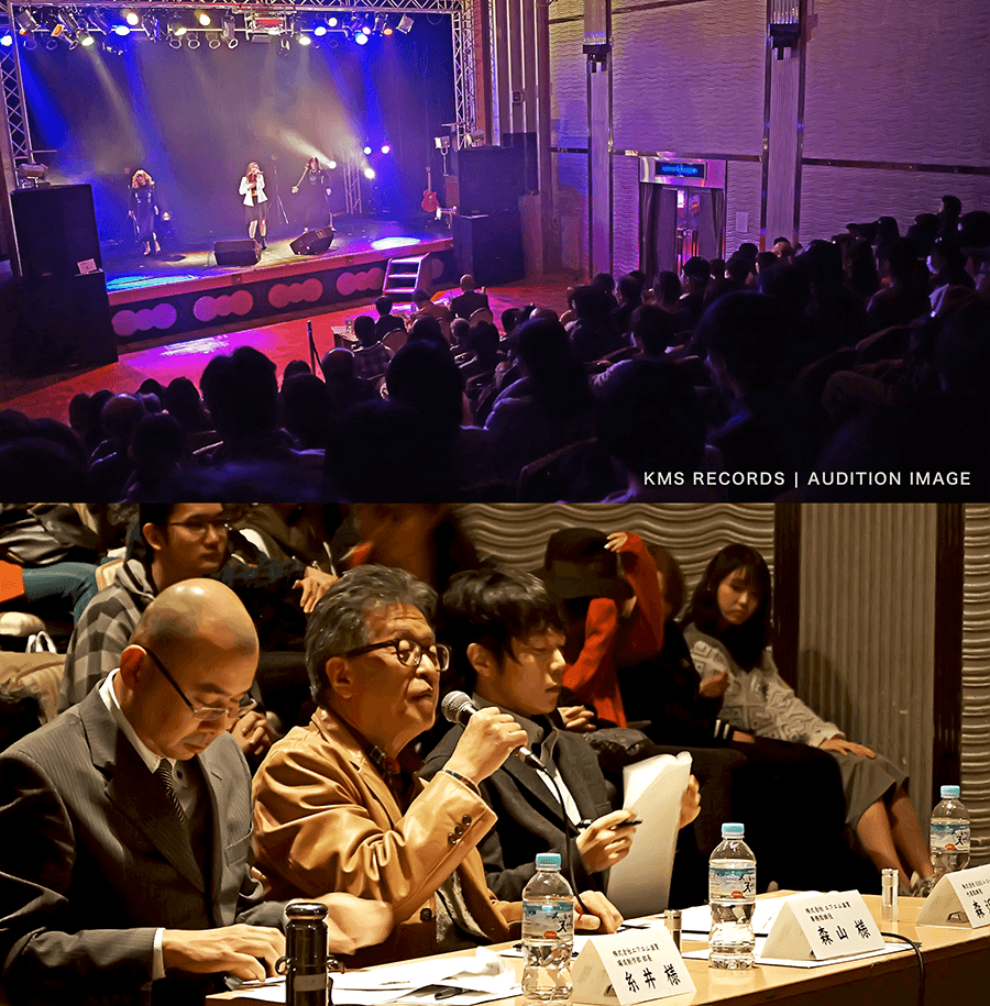The image of a large audition provided by Vocal school ★STARS（スクールが主催する大型オーディションのイメージ）