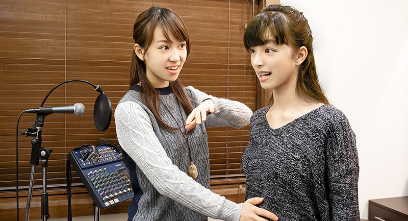 Image of voice training by ★STARS（ボイストレーニングの様子）